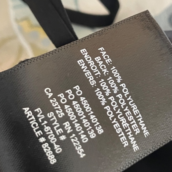 Aritzia Babaton Command Cropped Pant Mid-rise Vegan Leather pants S - Picture 4 of 7